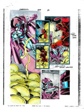 Original 1998 Daredevil 375 Marvel Comics 11 by 8 1/2&quot; color guide art p... - £45.81 GBP