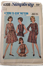 18/b38 Uncut Vintage 1960s Sewing Pattern Simplicity 6308 How to Sew Fla... - $10.36