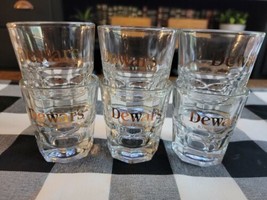 DEWAR&#39;S BLENDED SCOTCH WHISKEY GLASSES lot of 6 Used - £33.59 GBP