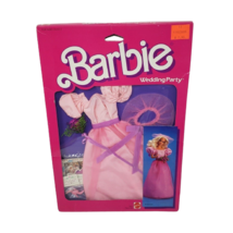 Vintage 1984 Mattel Barbie Wedding Party Fashions Box Bridesmaid Dress Girl 7967 - £36.78 GBP