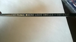 The Place Where Louie Dwells Washington D.C.Swizzle Stick Drink Stirrer Spir-It - $9.47