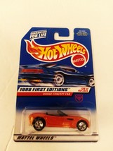 Hot Wheels 1998 #672 Orange Dodge Concept Car First Editions 5 Spoke Wheel MOC - £16.07 GBP