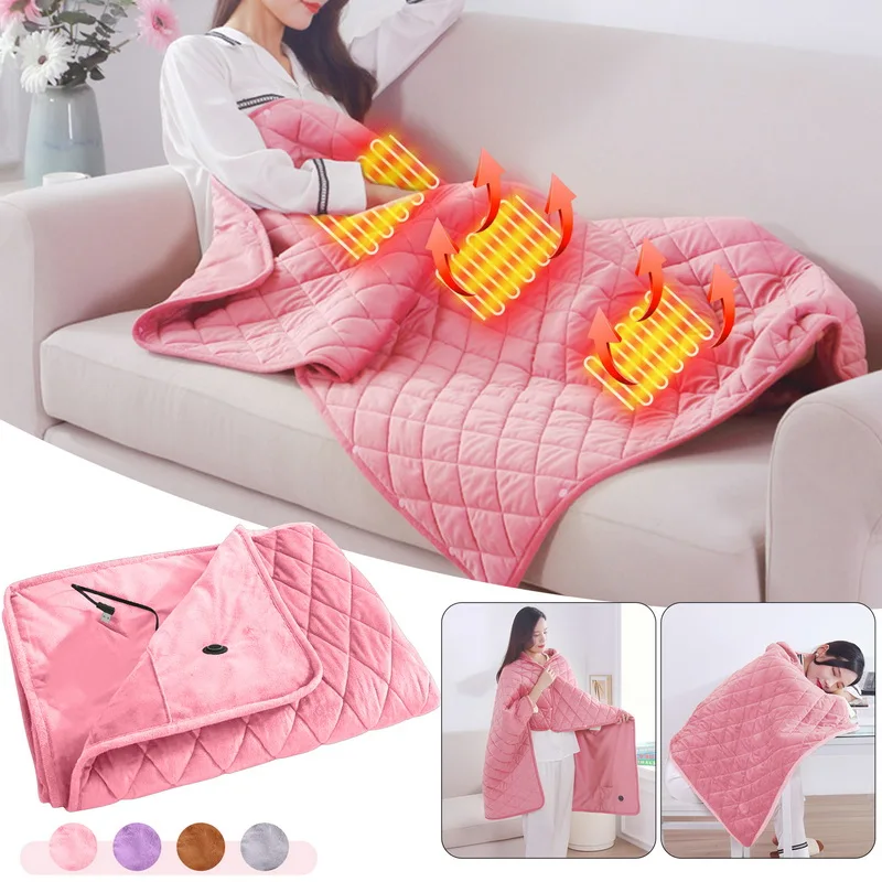 5V USB Large Electric Blanket Powered By Power Bank Winter Bed Warmer USB Heated - £24.83 GBP+