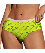 Yellow Green Panties for Women Lace Briefs Soft Ladies Hipster Underwear - $19.19 CAD