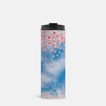 Sky Cherry Blossoms Thermal Tumbler 16 oz. - £19.97 GBP