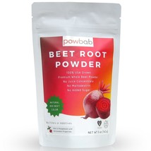 powbab Beet Root Powder - 100% USA Grown Organic Beet Powder, No Fillers (5 oz) - £27.24 GBP