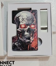 The Blade Minimalist Wallet EDC RFID Card Money Clip Skull Terminator Machine - £24.40 GBP