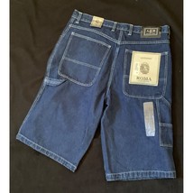 Antonio Roma Men&#39;s Carpenter Shorts Blue Jeans Sz 38x14.5 Denim - New - £14.85 GBP