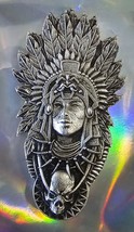 America Aztec Indian Hand Poured High Relief .999 Silver 3+ Oz Mintage o... - $222.63