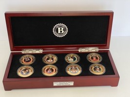 Diana Princess of Wales Legacy Gold Collection 24K Gold Plated Proof 8 Medal Set - £238.90 GBP