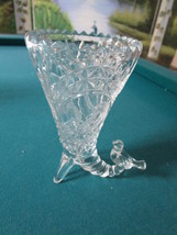 Hofbauer Byrd German Crystal Birds -crystal footed cornucopia with bird ... - £59.35 GBP