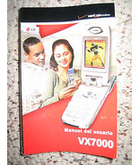 Verizon Wireless LG VX7000 User Guide Manual (English &amp; Spanish) - £7.05 GBP