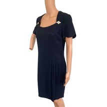 Scott McClintock Black Dress Cocktail Short Sleeve S M - $34.00