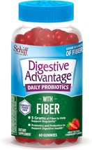 Digestive Advantage Prebiotic Fiber Gummies + Probiotics for Digestive Health, D - £26.37 GBP