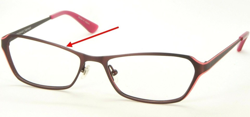 PRODESIGN DENMARK 1285 4031 MATTE RED EYEGLASSES 53-16-135mm (DEMO LENS ... - $37.62