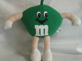 M&amp;M&#39;s Green Plush Stuffed Toy 7 1/2 inches Tall 1991 with Hanger - $75.95 MXN