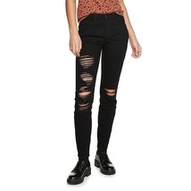 Juniors&#39; SO Low Rise Skinny Jeans, Girl&#39;s, Size: 7, Black - £14.99 GBP