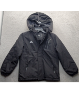 Moerdeng Windbreaker Jacket Youth 10-12 Black Faux Fur Fleece Lined Hood... - $544.64 MXN