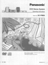 Panasonic SC-PM08 DVD System Owners Instruction Manual - $22.24