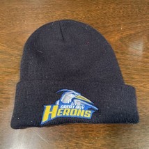 Great Bay Herons Beanie Black Winter Hat Community College Portsmouth NH... - £15.92 GBP