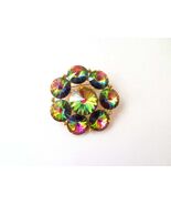Weiss Swarovski Rivoli Brooch | Signed Vintage Rhinestone Pin - $1,169.19 MXN