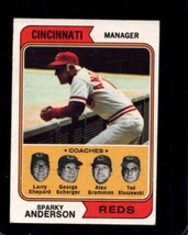 1974 Topps #326 Sparky Anderson Vg+ Reds Mg Hof *X102374 - £1.16 GBP