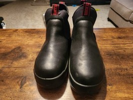 ROCKROOSTER Black Simple Work Boots Waterproof 6&#39;&#39; Sz 10.5 - £55.56 GBP