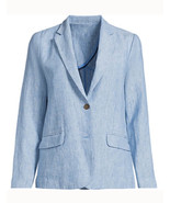 LANDS END Women&#39;s 2 Button Linen BLAZER Size: SMALL / S New SHIP FREE - $159.00