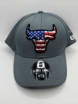 New Chicago Bulls NBA Ultra Game Embroidered Fitted Hat American Flag Logo OSFM - $19.98