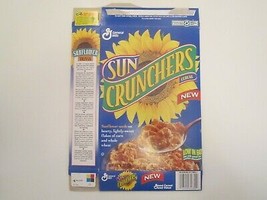 Empty Cereal Box 1994 New Sun Crunchers General Mills [Z201g7] - £19.30 GBP