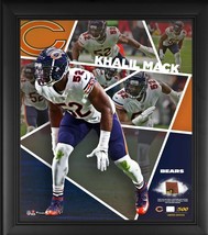 Framed Khalil Mack BEARS Impact Player A Piece of GameUsed Ball #45 of Only 500 - £78.09 GBP