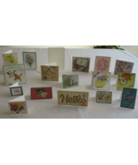 Vintage Lot Of 17 Handmade Spring Card Gift Tag From Cut Outs Easter Bir... - £12.23 GBP