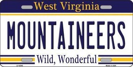 Mountaineers West Virginia Novelty Metal License Plate LP-6545 - $364.94 MXN