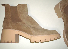 New Womens 11 Tan Leather Suede Dolce Vita Ankle Platform Boots Halina Ankl Lugg - £95.51 GBP