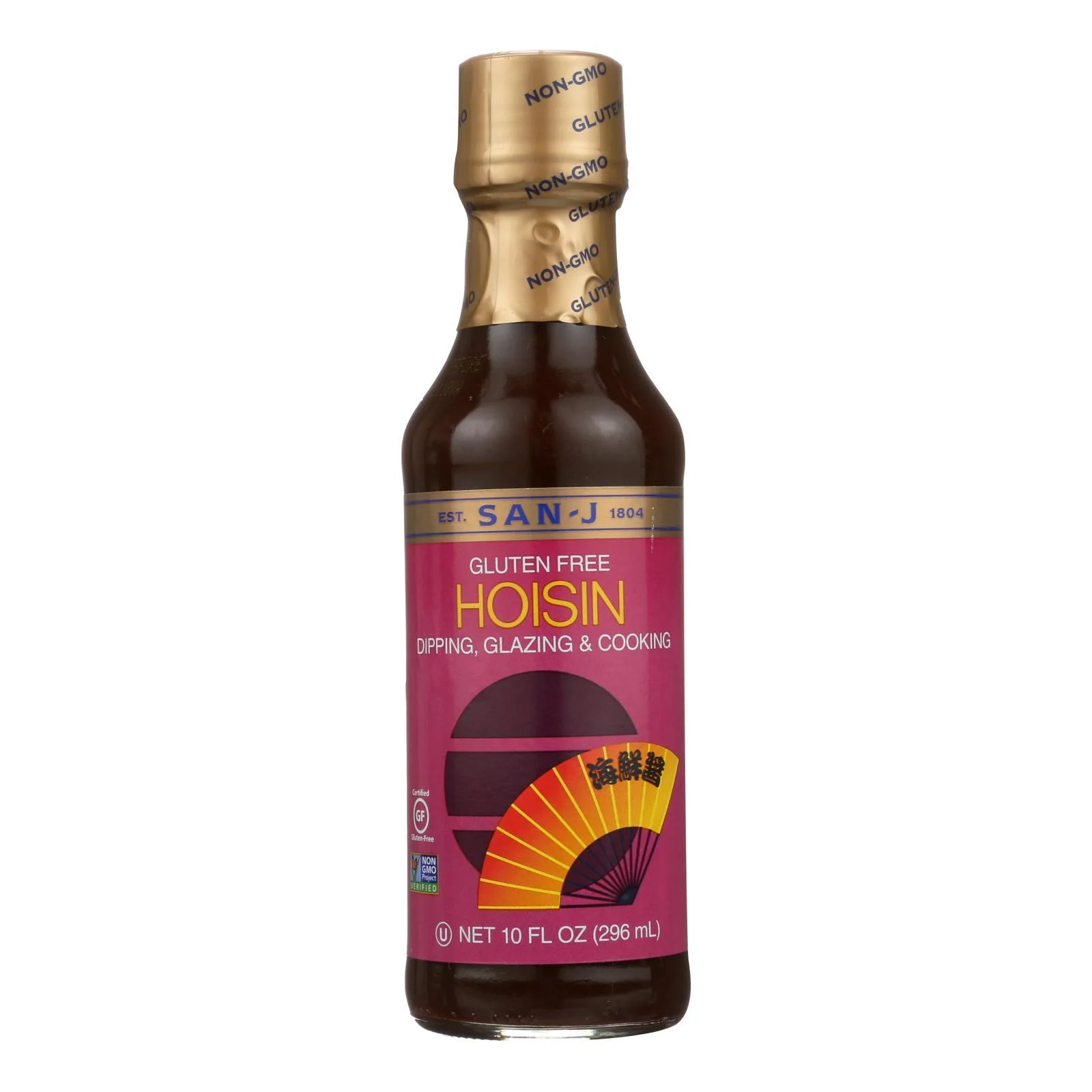San J Hoisin Sauce, 10 oz Bottle, Case of 6 Asian oriental Japanese, glu... - $41.99