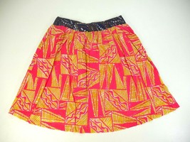 Anthropologie Vanessa Virginia  Coral Pink Gold Tamarind Full Skirt Womens Sz 12 - £31.97 GBP