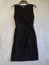 CHAPS Dress Women’s Size Medium Black Faux Wrap Sleeveless Dress - $21.78