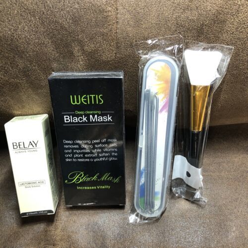 Deep Cleansing Black MASK Peel Off Facial Acne Mud Blackhead Remover Kit... - $6.92
