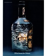 1981 Chivas Regal Home for Chivas Vintage Print Ad Christmas Tree Bar Wa... - £8.67 GBP