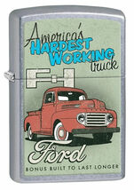 Street Chrome Ford Hardest Working Truck Zippo Lighter - $521.88 MXN