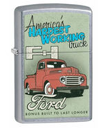Street Chrome Ford Hardest Working Truck Zippo Lighter - $517.72 MXN
