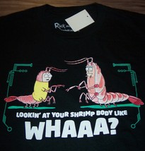 Rick &amp; Morty Shrimp Body Cartoon Network Adult Swim T-Shirt Large New w/ Tag - $19.80