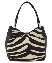 Alfani Womens Bangle Tote Color Zebra Size One Size - £62.84 GBP