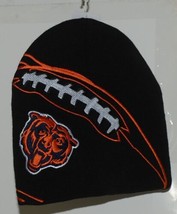 NFL Team Apparel Licensed Chicago Bears Black Winter Cap - £11.77 GBP