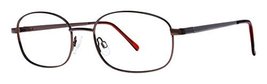 Dave Men&#39;s Eyeglasses - Modern Collection Frames - Brown 55-18-150 - £47.16 GBP