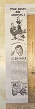 Vintage Print Ad Shinola Shoe Shine Polish Man Woman Office Desk 1940s 1... - £7.66 GBP