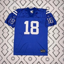 Vintage 90s Puma Indianapolis Colts Blue Softshell Polyester Jersey/Shirt/Top L - $40.11
