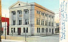 New Rochelle Ny~Public LIBRARY~1906 Pstmk Aristophot Publ Postcard - £5.04 GBP