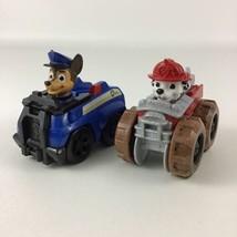Paw Patrol Rescue Racers Chase Police Vehicle Mud Marshall Off Road Spin... - $18.76