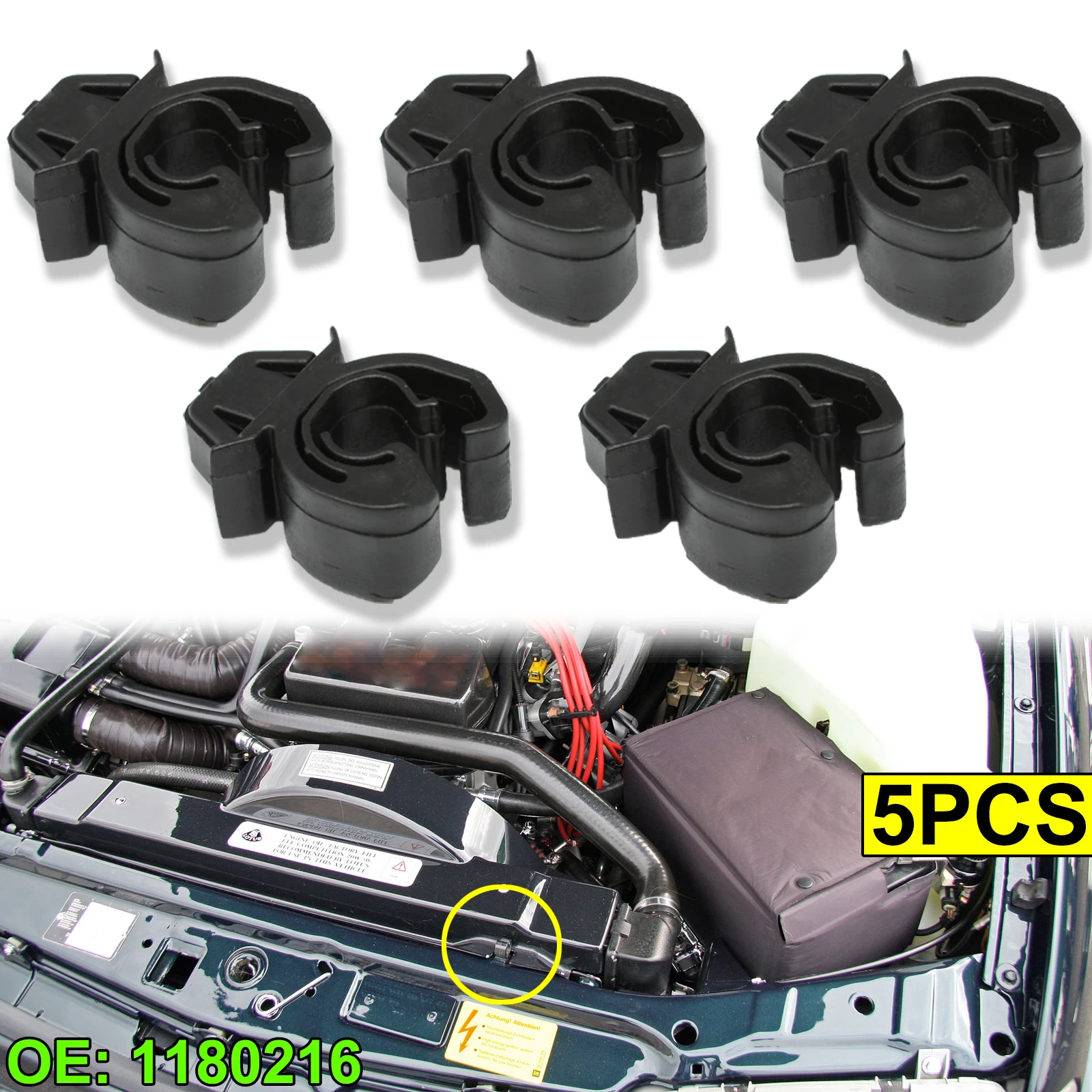 5x For Vauxhall Opel Astra Vectra Ampera Calibra Corsa Omega Hood Bonnet Rod - £9.34 GBP